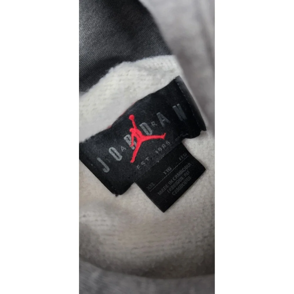 Jordan Essentials Fleece Hoodie Men XXL Carbon Heather Grey‎ Pullover Basketball